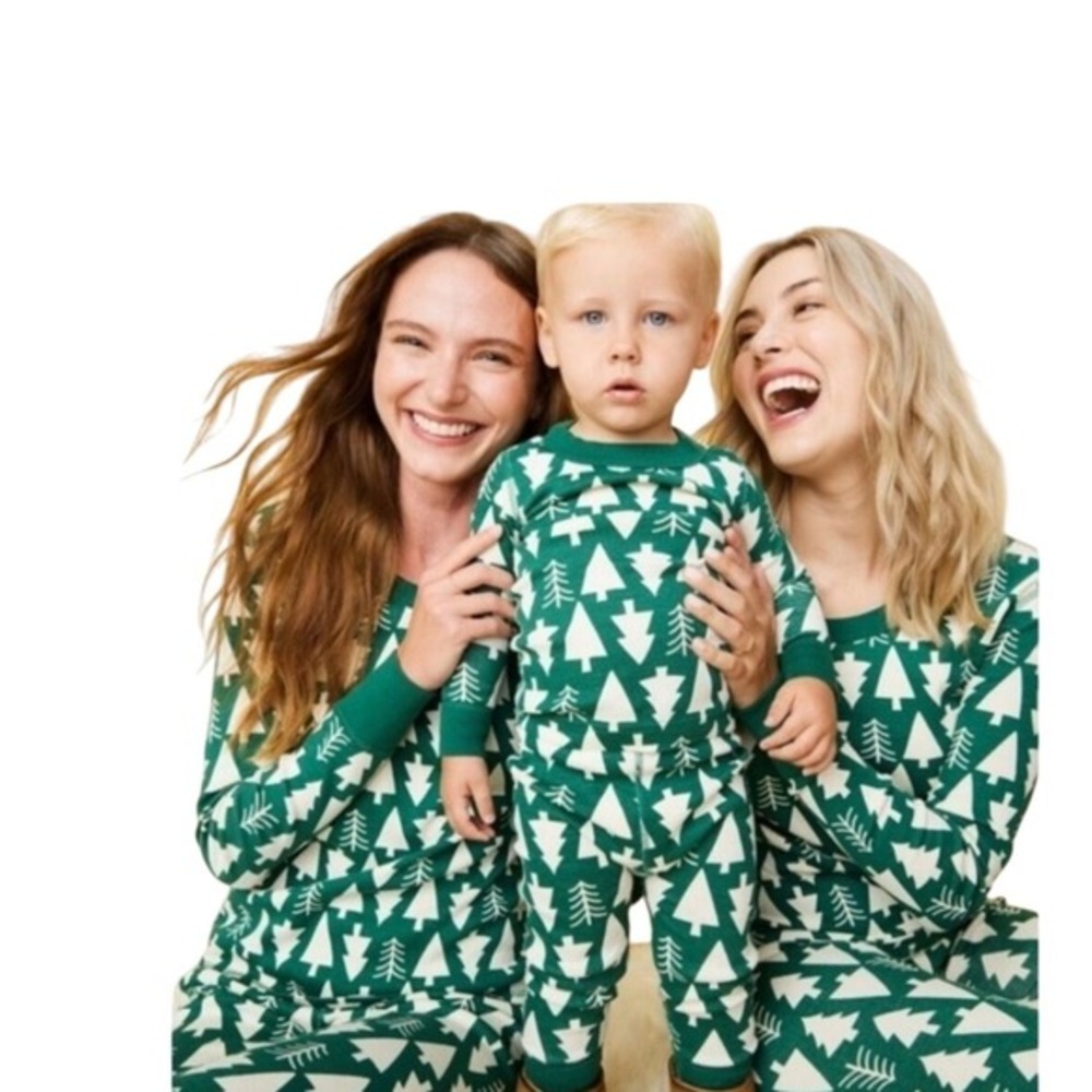 Hanna Andersson Christmas‎ Tree Green Pajama Pants Women's